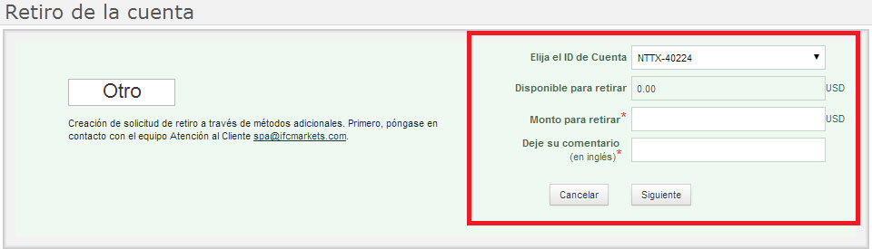 Como retirar el dinero de forex
